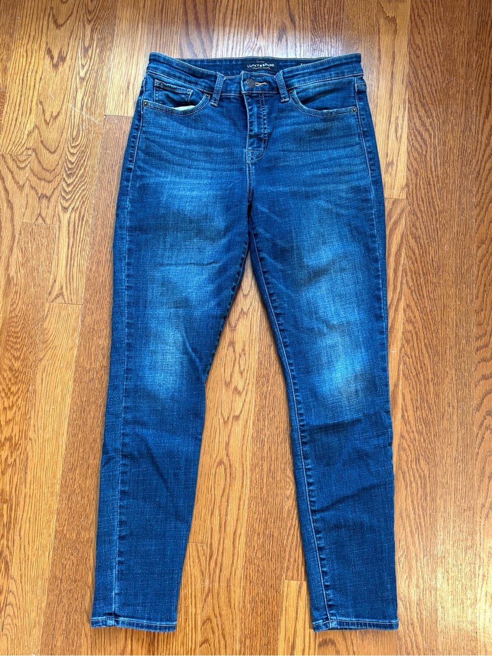 Lucky Brand Women’s Size 6/28 Dark Wash Mid Rise Ankle Skinny Jeans